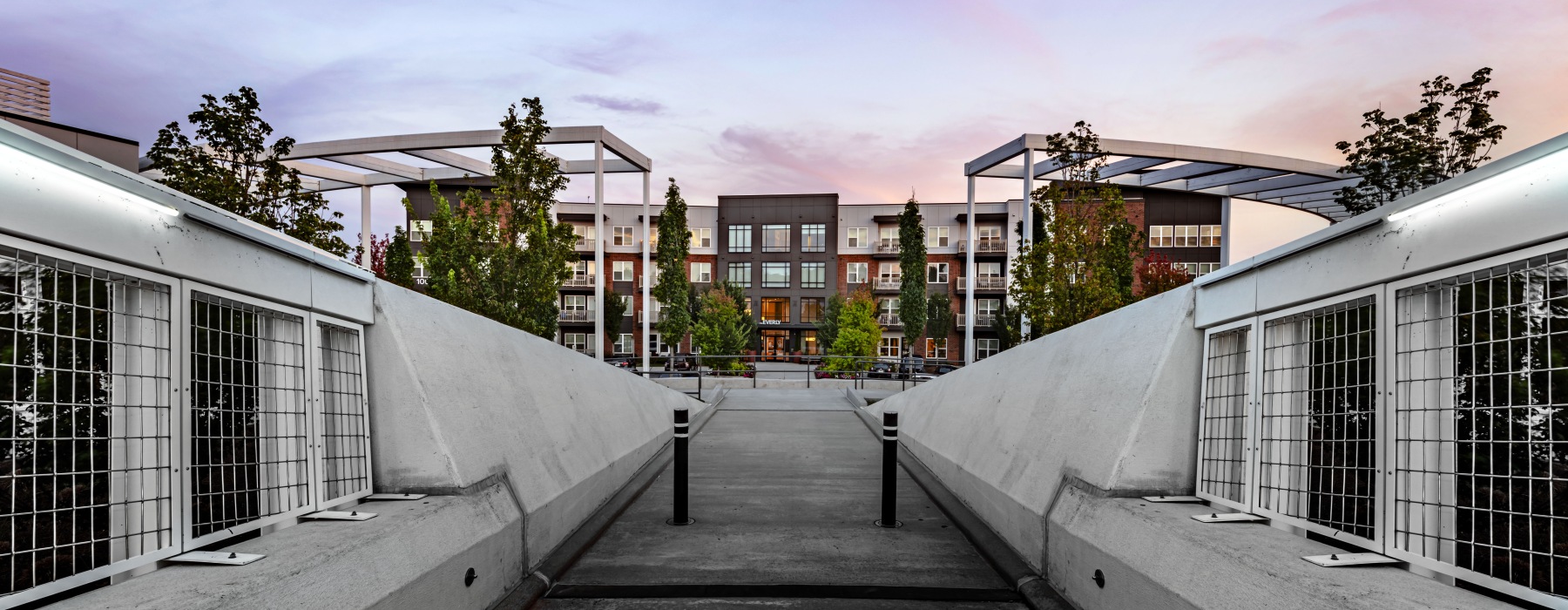 Walkway to Gainesville shops and downtown