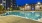 Swimming pool at dusk